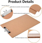 2 Pack Hardboard Office Clipboards - 11x17 Inches, Low Profile Clip, Horizontal and Vertical Design - Ideal for Office, School, and Art Projects