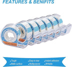 Tape Refills with Dispenser, 24 Roll Invisible Tapes, 3/4 Inch X 600 in, Gift Wrapping Tapes Supplier for Christmas Home School Office Use