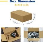 30 Pack 6x4x2 inches Small Shipping Boxes Brown Corrugated Cardboard Boxes for Packing, Mailing, Moving, Business