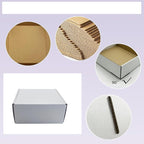 7x7x3 Inches White Shipping Boxes Set of 25，Cardboard Boxes Recyclable Corrugated Boxes Mailers for Small Business, Transporting, Packaging Storage Boxes and Craft Gifts Giving Products Box