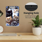 Clipboard with Storage High Capacity Plastic Nursing Clipboards with Pen Holder File Folder Storage Box Clipboard with Heavy Duty Clips for Teacher,Doctor,Offices-Cute Cats