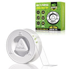 Double Sided Tape Heavy Duty, Extra Large 10FT Nano Tape, Transparent Strong Double Sided Adhesive Mounting Tape, Clear Picture Hanging Strips for Wall, Poster, Carpet, Craft