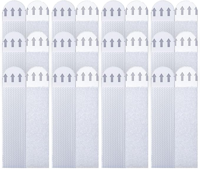 12 Pairs Picture Hanging Strips Heavy Duty, Picture Hangers Without Nails, Picture Hanging kit no Wall Damage Free No Nails Adhesive Strips