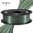 Geeetech Silk PLA Filament 1.75mm for 3D Printer, Dark Green Metal-Like Shiny PLA Filament 1kg (2.2lbs) Spool, Dimensional Accuracy +/- 0.02 mm, Metallic Silk Bronze