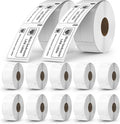 Compatible for DYMO 30330(1-1/8" x 3-1/2") Address Barcode White Thermal Labels Work with LabelWriter 4XL Printer 12 Roll 6000 Labels NOT Fit 5XL