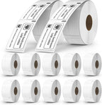 Compatible for DYMO 30330(1-1/8" x 3-1/2") Address Barcode White Thermal Labels Work with LabelWriter 4XL Printer 12 Roll 6000 Labels NOT Fit 5XL