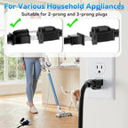 K KASONIC - 50 Feet Outdoor Extension Cord, ETL Listed, SJTW 16AWG/13A 3 Prong Power Cord Extension for Home or Office Use, Black