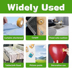 CHENYA 0.59" X 164 Ft,Double Sided Tape Heavy Duty,High Tack Strong Wall Adhesive with Fiberglass Mesh,Super Sticky Resistente Clear Two Sided Tape for Crafts,Carpet,Picture
