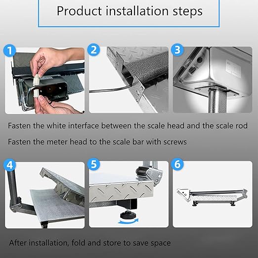 660 lb Commercial Platform Scale with LB/KG Industrial Floor Scale Stainless Steel High-Definition LCD Display,Digital Heavy Duty Luggage Package Price Computing Postal Shipping