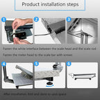 660 lb Commercial Platform Scale with LB/KG Industrial Floor Scale Stainless Steel High-Definition LCD Display,Digital Heavy Duty Luggage Package Price Computing Postal Shipping