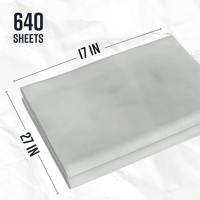 Bryco Goods Packing Paper Sheets for Moving | 640 Sheets | 27" x 17" | 20lb | Made in USA | Newsprint Paper | Must Have in Your Moving Supplies