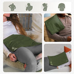 Large Ice Packs for Injuries Reusable - Soft Gel Hot and Cold Packs for Injuries, Hip, Shoulder, Back Pain Relief - 11.5" x 14.5" - Green