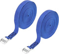 PATIKIL Lashing Straps 1" x 39 Ft, 2 Pcs Tie Down Strap Cam Buckle Adjustable Ratchet Straps 551 lbs for Cargo Trucks Motorcycle Luggage, Blue