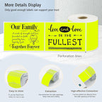 3x5 Inch Thermal Label Stickers,300Pcs Waterproof Rectangle Labels for Storage Bins,Moving Boxes,Address & Inventory Organization,Small Business Labeling,Fluorescent Yellow