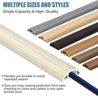 Floor Cord Covers for Wires 20FT Cable Hider Wire Cover Self Adhesive Cord Hider Floor for Offices, Homes, Workshops, Warehouses Cable Cavity 0.39" W x 0.27" H