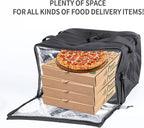 Insulated Heated Delivery Bag with Handle - Portable Microwave Food Warmer, Collapsable Grocery Boxes - Picnic Lunch Pizza Container for Food Transport