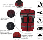 Safety Vest High Visibility Reflective Construction Vest for Men Women