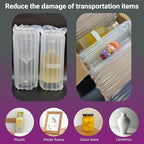 Large Wide Bubble Cushion Wrap for Packing 262 Feet Space Saving Inflatable Air Pillows for Shipping Moving Heavy Duty Packing Supplies for Fragile Items with Pump, Bottle Packaging Material