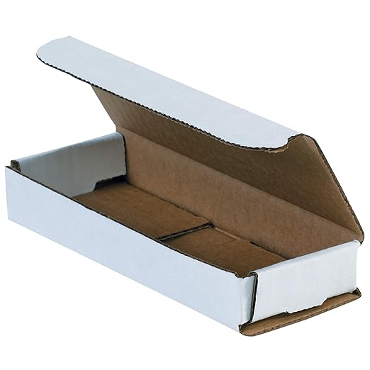 BOX USA BMRX1X 6 1/2"L x 2 1/2"W x 1"H, White (Pack of 50)