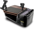 AutoExec AE-GMCD-PI-PM-TAB-21M GripMaster Car Desk for Your Vehicle Workstation and Mobile Office, Mahogany with 400 watt Power Inverter, Phone Mount and Tablet Mount