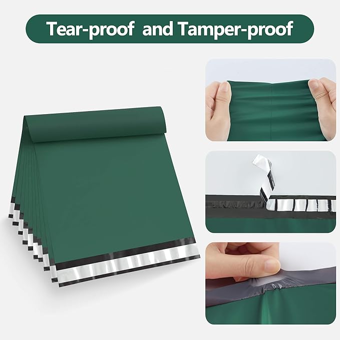 Famagic Poly Mailers 24x24 Inch 50pcs Shipping Bags Ultramarine Green Shipping Envelopes Self Seal Mailers Bags Waterproof and Tear-Proof Packaging Bags