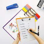 6 Pack Plastic Clipboards,Office Clipboards Standard A4 Letter Size,Colorful Clear Clip Boards with Hangable Low Profile Clip,Clipboard for Classrooms,Offices,Doctor,Nurse,Colored Assorted