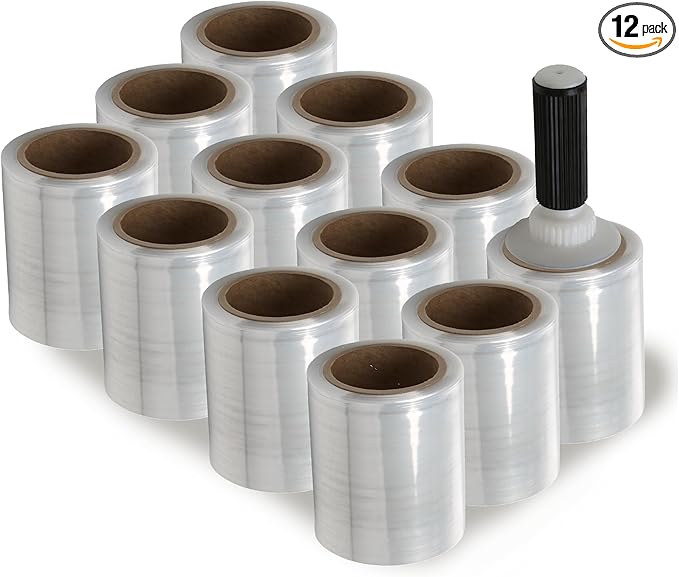 5" x 1000' (12) ROLLS HAND STRETCH SHRINK WRAP 12 Rolls/cs by The Boxery