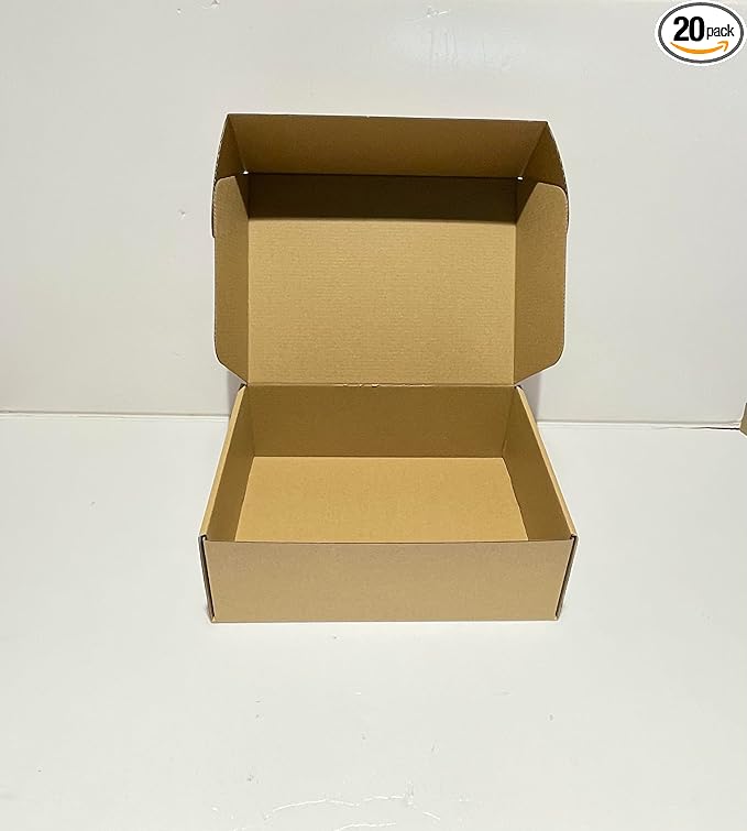 Rongyangtong12x9x4 Inch Shipping Box (pack of 20),Corrugated Mailing Box, Ldeal for Small Business Packaging Mailing