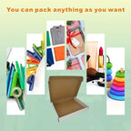 100 Pack 13x11x2'' Small Shipping Boxes, Corrugated Cardboard Mailers for Business, White (CM13112-100)