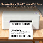 4" x 2" Direct Thermal Labels, Strong Adhesive Barcode & Return Address Stickers Compatible with Zebra, Rollo, Munbyn & Most Desktop Thermal Printers (12 Rolls / 9,000 Labels), TRSTGIX