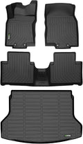 HAFIDI® Floor Mats & Cargo Liner Set Fit for 2014-2020 Nissan Rogue (Not Sport) All Weather Protection TPE Anti-Slip Automotive Full Set Floor Liners Custom Accessories - Black