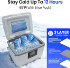 Cold Therapy Machine with Programmable Timer,Portable Ice Machine for Knee After Surgery,Knee Replacement Recovery System,Cryotherapy Pain Relief w/Compression Pad