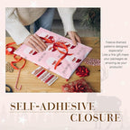 Metronic Christmas Poly Mailers 10x13 Pink, Santa Claus Small Shipping Bags for Clothes, Self Seal Shipping Envelopes for Small Business, Waterproof Mailers Poly Bags Packaging Mailing Bags, 20 Packs