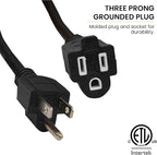 Go Green Power Inc. (GG-13708BK) 16/3 SJTW Outdoor Extension Cord, Black, 8 ft
