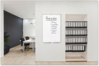 Quartet Magnetic Dry Erase White Board, 48"W x 36"H Whiteboard, Nano-Clean Surface Resists Ink Stains, Silver Aluminum Frame (SM534)