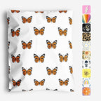10x13 Poly Mailers – Butterfly Design – Waterproof, Tear-Resistant Shipping Bags with Adhesive Seal – 100 Pack – Package Mint