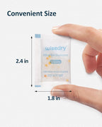 wisedry 5 Gram [60 Packs] Food Grade Silica Gel Packs Rechargeable Desiccant Dehumidifiers Pouches with Color-Indicating Beads Reusable Moisture Absorbers for Food Storage