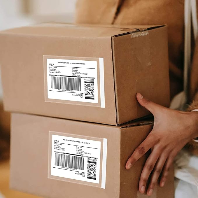1000 Pcs-7.5x5.5 Packing List Mailing Envelopes: 7.5x5.5in (14x19cm), 1000 Pcs. Clear Adhesive Shipping Label Sleeves for Small Businesses