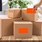 PARLAIM 3" x 5" Rectangle Color Coding Labels,250 per Dispenser Box Roll Square Label Inventory Stickers(Fluorescent Red)