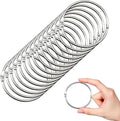 OWLKELA 2 Inch 15 Pack Loose Leaf Binder Rings, Keychain Key Ring with Metal Nickel Plated for Index Cards, Ideal for School, Home, or Office
