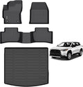 AIPOIL® Floor Mats & Cargo Liner Set for Corolla Cross AWD 2020-2026 All Weather Protection TPE Anti-Slip Automotive Full Set Custom Car Mats Accessories - Black
