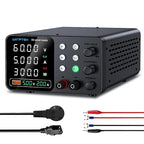 DC Power Supply Variable, 60V 5A Adjustable Switching Regulated Bench Power Supplies with Memory Preset/Locking Key/OCP Protection/Output/USB Fast Charging /4-Digit LED Display