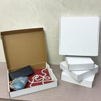 13x11x2 Inches Shipping Boxes Set of 25,White Corrugated Mailing Cardboard Box Literature Mailer for Packing Small Business Moving Storage, E-Commerce Packaging Mailing Boxes Gift Boxes for Presents