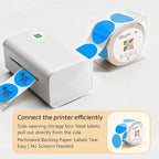 2 inch Dot Stickers Labels Circle Garage Sale Sticker 750Pcs Round Thermal Printer Stickers Printable Writable Price Labels for Yard Sale, Fluorescent Blue