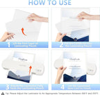 HOUYEE 200 Pack 5 Mil Thermal Laminating Sheets, Hold 8.5 x 11 Inch Sheets, Ultra Clear Laminating Pouches, 9 x 11.5 Inch Lamination Sheet Paper for Laminator, Letter Size, Office and School Supplies