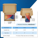 Famagic Small Packaging Boxes 25 Pack 7x5x2 Inches- White Cardboard Shipping Boxes, Corrugated Mailer Boxes for Small Business, Mailing Boxes for Packaging, Bulk