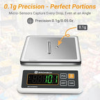 High Precision Scale IP67 Waterproof with Counting Function - 6lb, 0.001lb Digital Accurate Electronic Balance Scientific Scale - Ideal for Shipping, Mail - Weighs Gram, Pound, Kilogram