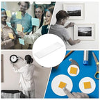 uxcell 50Pcs Double Sided Adhesive Pads, 4.72" x 1.18" Clear Removable Heavy Duty Mounting Tape Picture Hanging Sticky Adhesive Pad for Wall, Poster Picture, DIY Craft