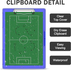 Rimilak Plastic Clipboard with Storage, Side Opening with 2 Compartment, Size 13.3 x 9.4 x 1.5 Heavy Duty High Capacity Nursing Box for Work School & Office Supplies, Dark Blue