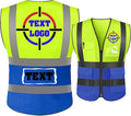 Personalized High Reflective Safety Vest Custom Hi Vis Safety Vest Men Women Construction Workwear Security Vest